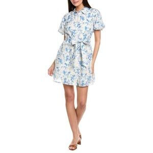 Sam Edelman Womens  Eyelet Shirtdress Blue Women’s 10
